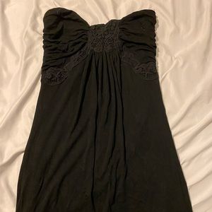 Black lace Le Chateau strapless dress